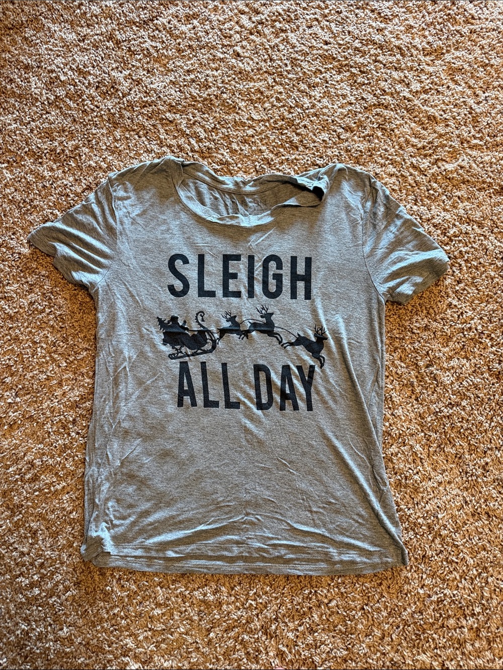 Kids Gray 'Sleigh All Day' Graphic Tee